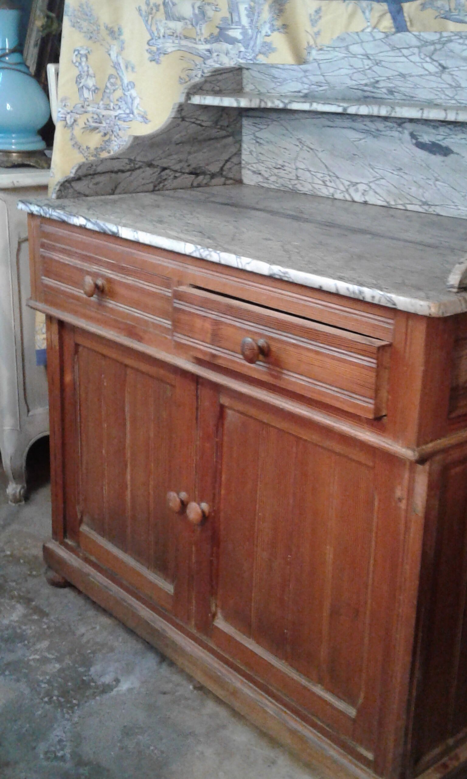 Bathroom furniture with marble