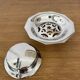 Vintage stainless steel butter dish