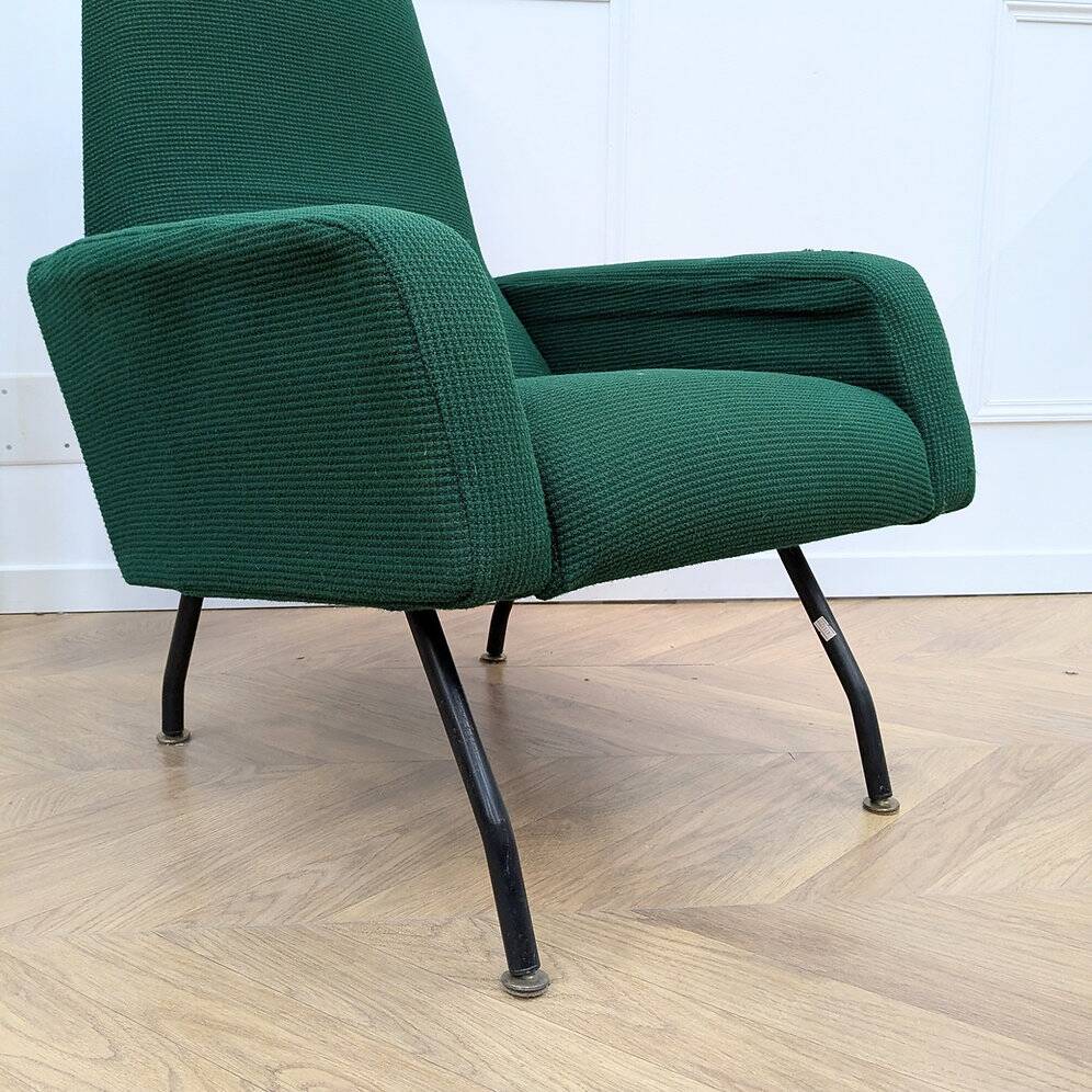 Vintage green modernist armchair