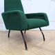 Vintage green modernist armchair