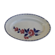 Oval flat in earthenware of Saint Amand numbered 3082 L 32 cm