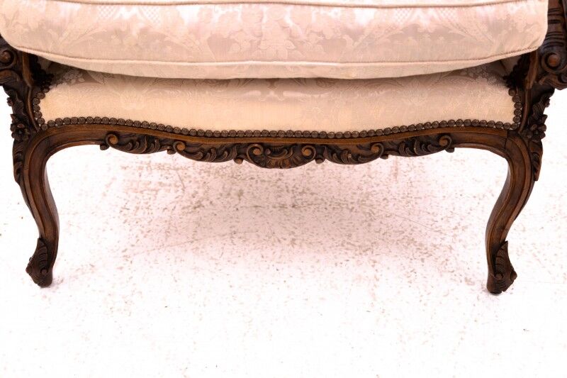 Wingback armchair, France, circa 1890.