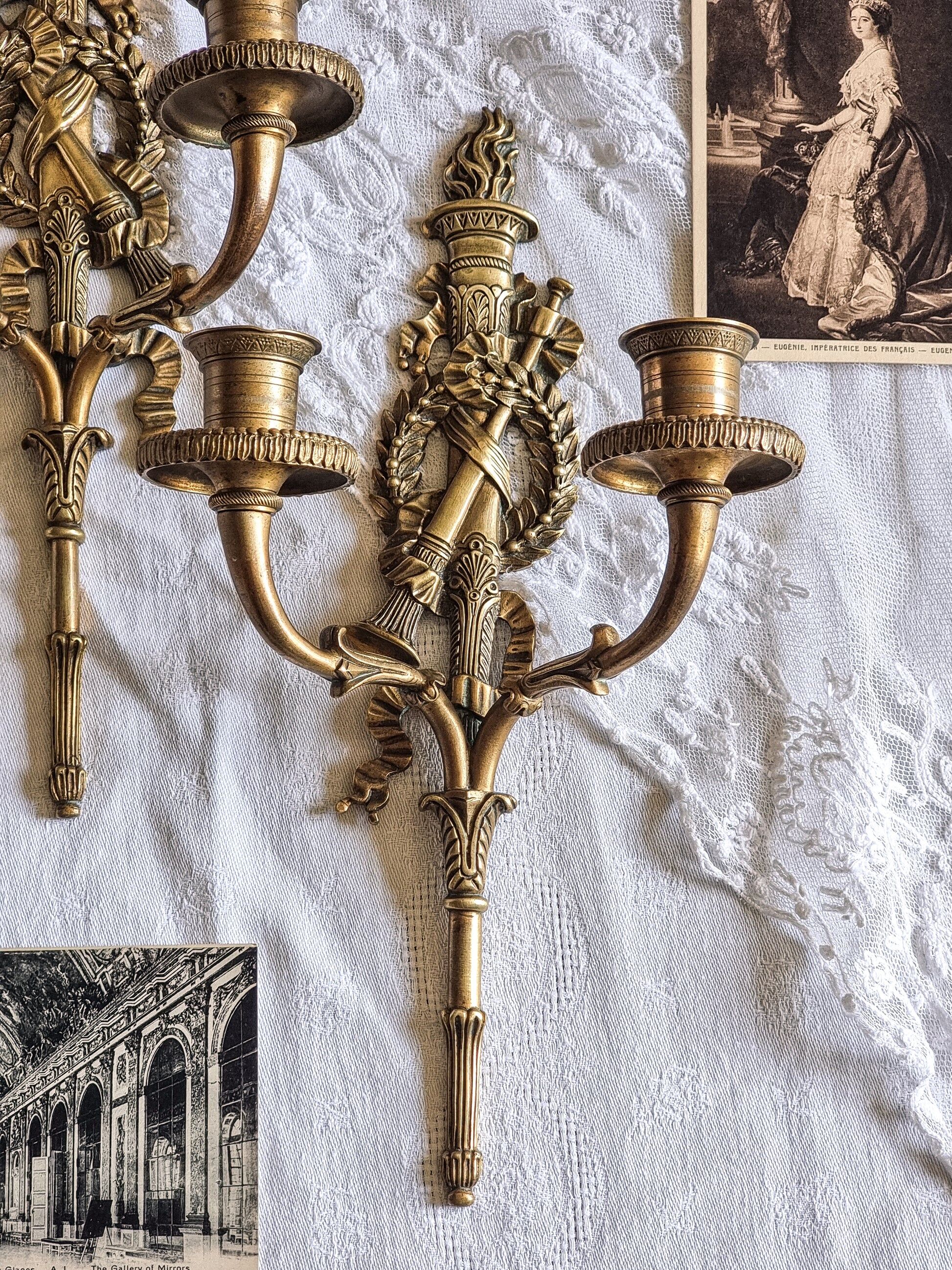 Empire wall sconces