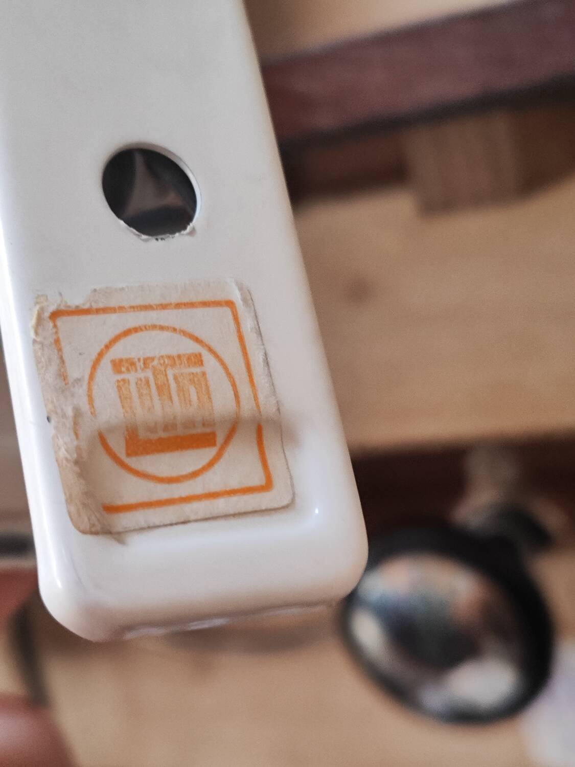 White steel clamp spotlight lita 70s