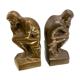 Art Deco bookends pair from Rodin's The Thinker