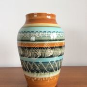 Vase vintage en céramique signé Rumney Wales