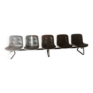 Banquette design en cuir - cinq