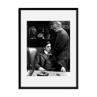 Al pacino and Marlon Brando in The Godfather
