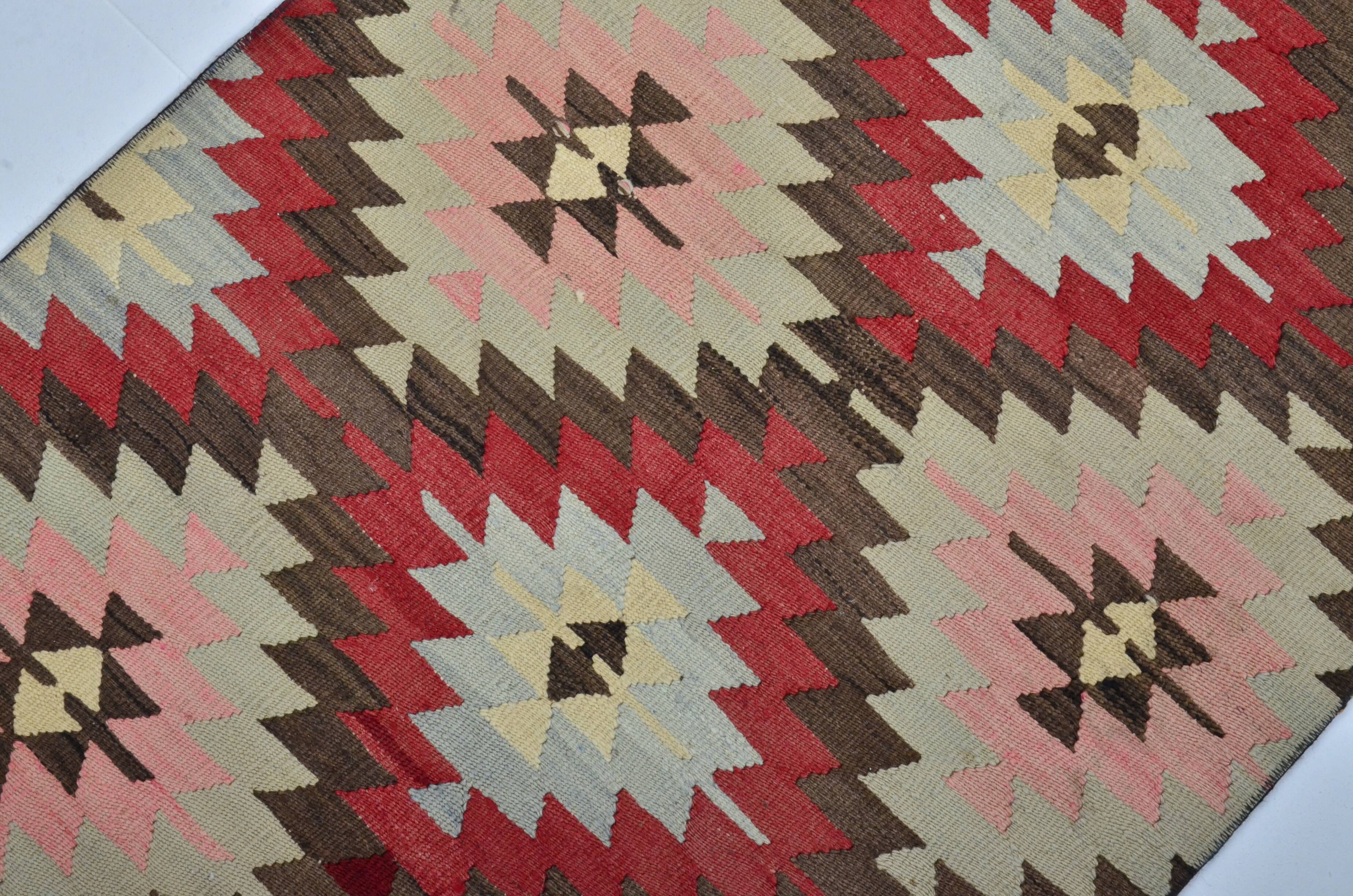 Vintage Turkish Wool Floral Carpet sku 3406