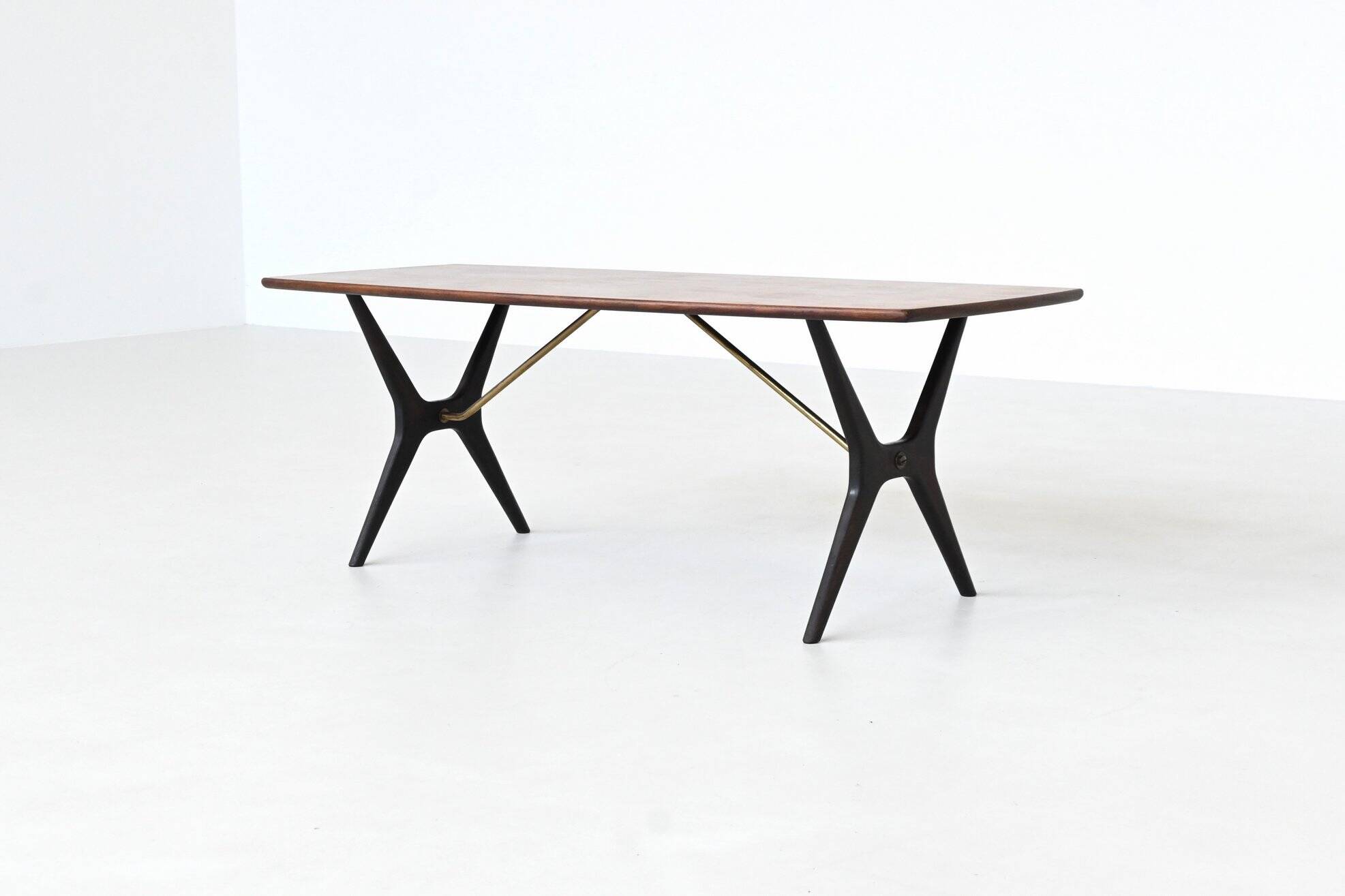 Karl Ekselius sculptural coffee table rosewood J.O.C. Sweden 1960