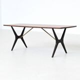Karl Ekselius sculptural coffee table rosewood J.O.C. Sweden 1960