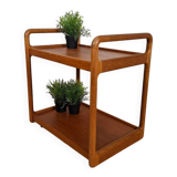 Danish teak serving trolley – Mid-century modern service cart, 1960s