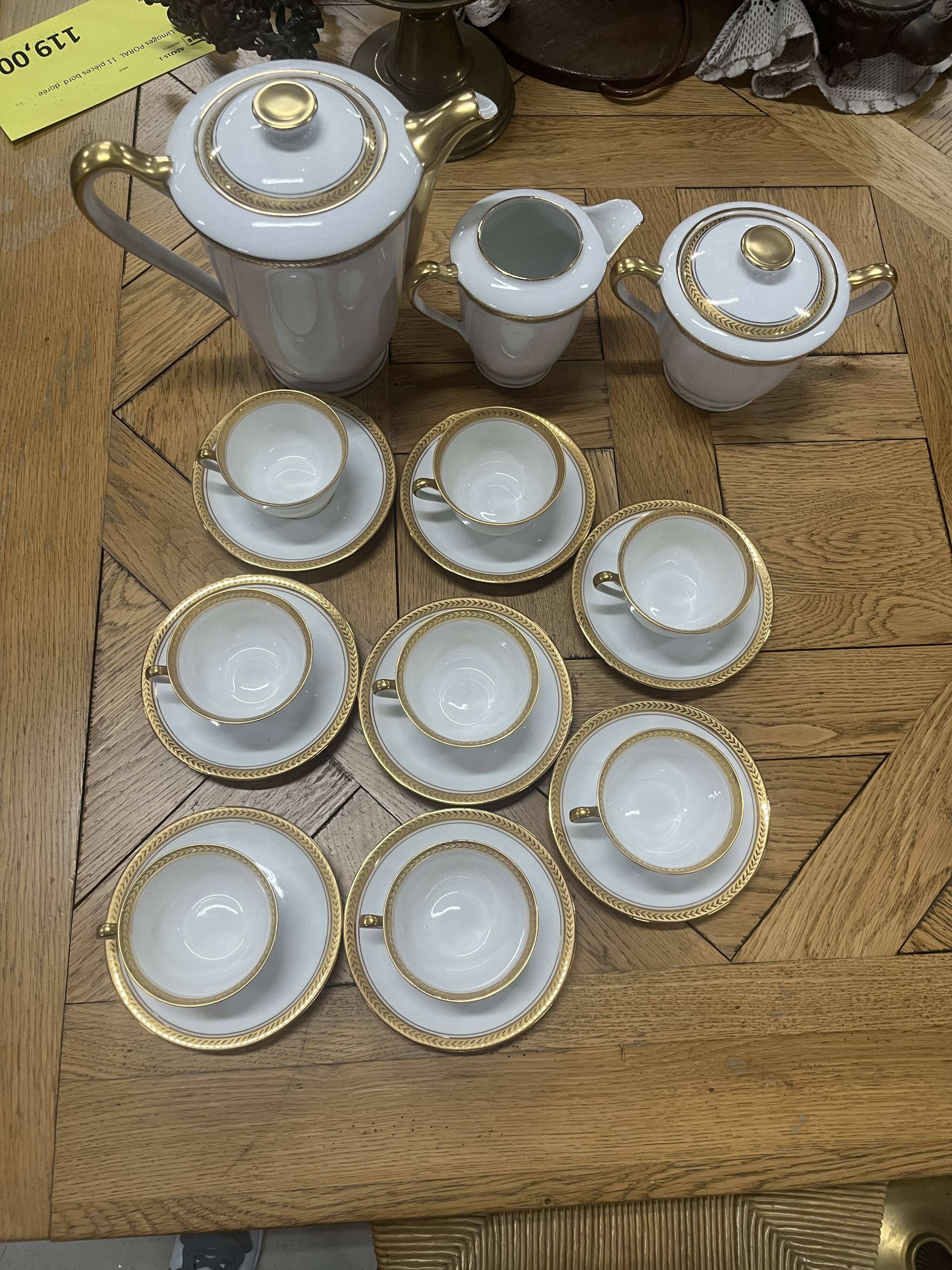 Limoges Poral coffee service