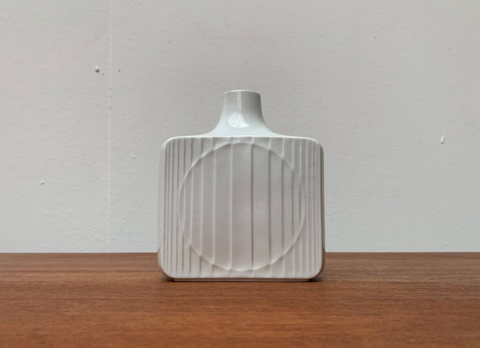 Vintage minimalist porcelain vase from Fürstenberg, Germany.