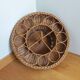 Aperitif basket for glasses and bottles in rattan wicker