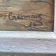 oil on panel signed Crismane - Fishing port, Brittany