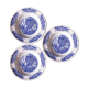 Trio d’assiettes creuses en porcelaine