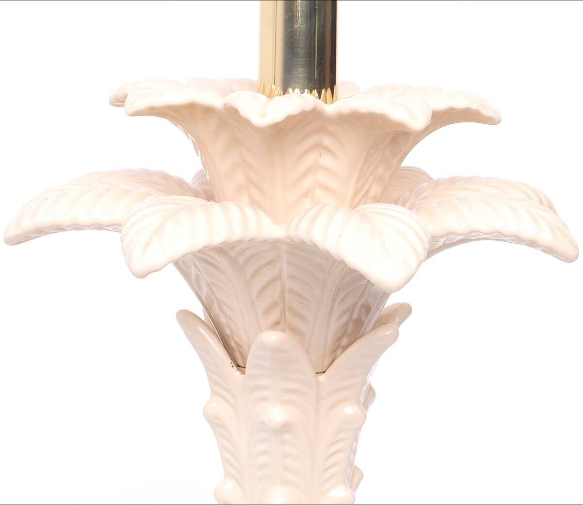 Vintage ceramic palm tree lamp, 1970s