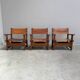 Ensemble de fauteuils brutalistes espagnols, années 1960.
