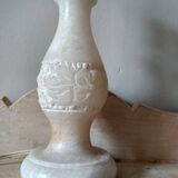 White stone lamp base