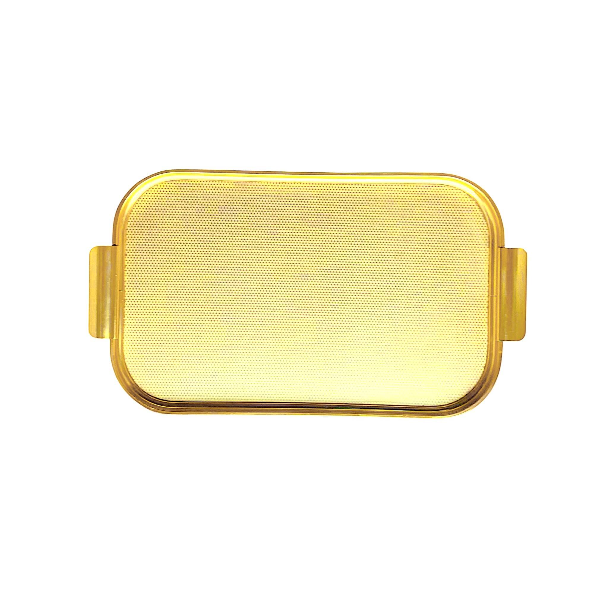 Vintage Carefree Gold Anodized Aluminum Tray - Made in England