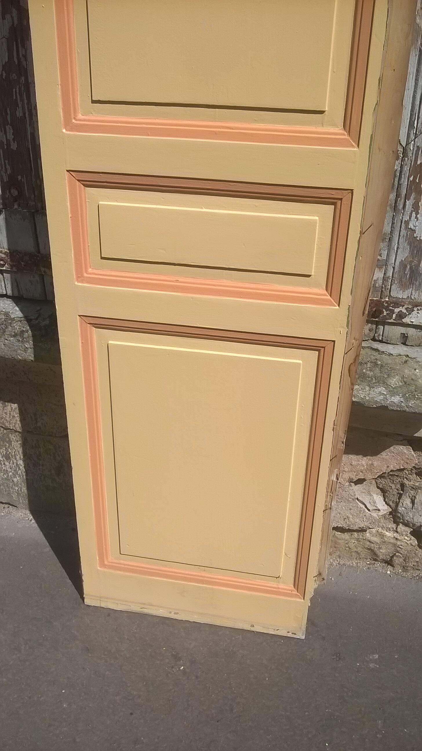 Set of large double antique wardrobe doors.