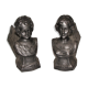Pair of silver cast iron channels