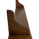 Vintage oak wall rack book shelf 1960s wood minimalist design