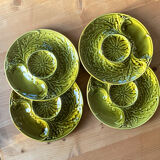4 plates artichoke gien