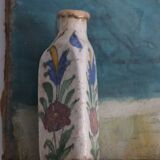 Bouteille Flacon ancien iznik emaillé