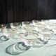 6 old champagne glasses 60s