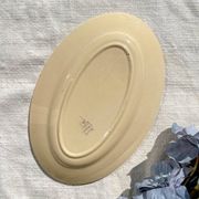 Vintage K&G Luneville "Flore" porcelain dish, 1950s, small blue flowers