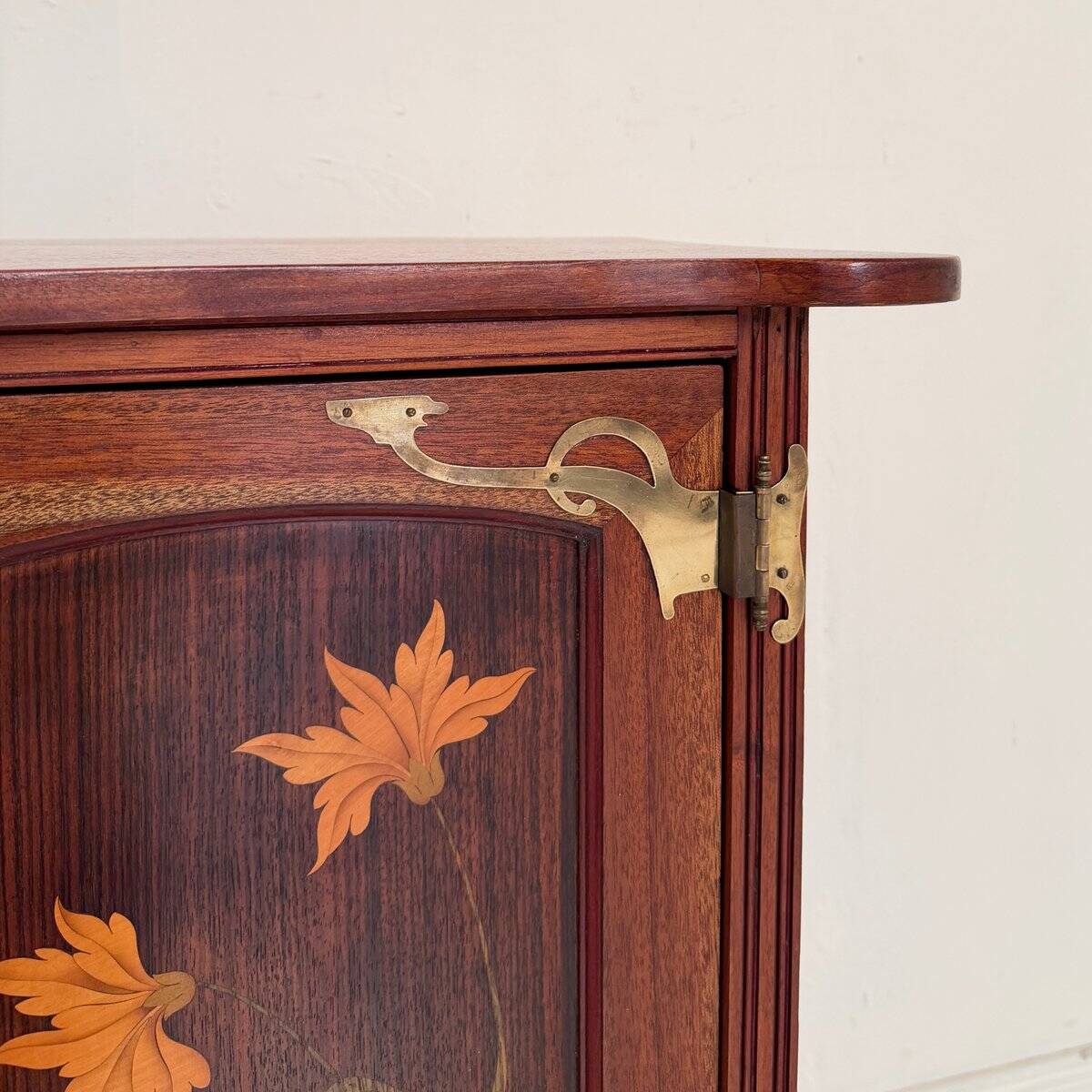 Art Nouveau Vertico Dresser with Flower Marquetry, France, 1905