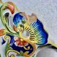 Antique vase, cornucopia in earthenware of courquin furmaintraux desvres