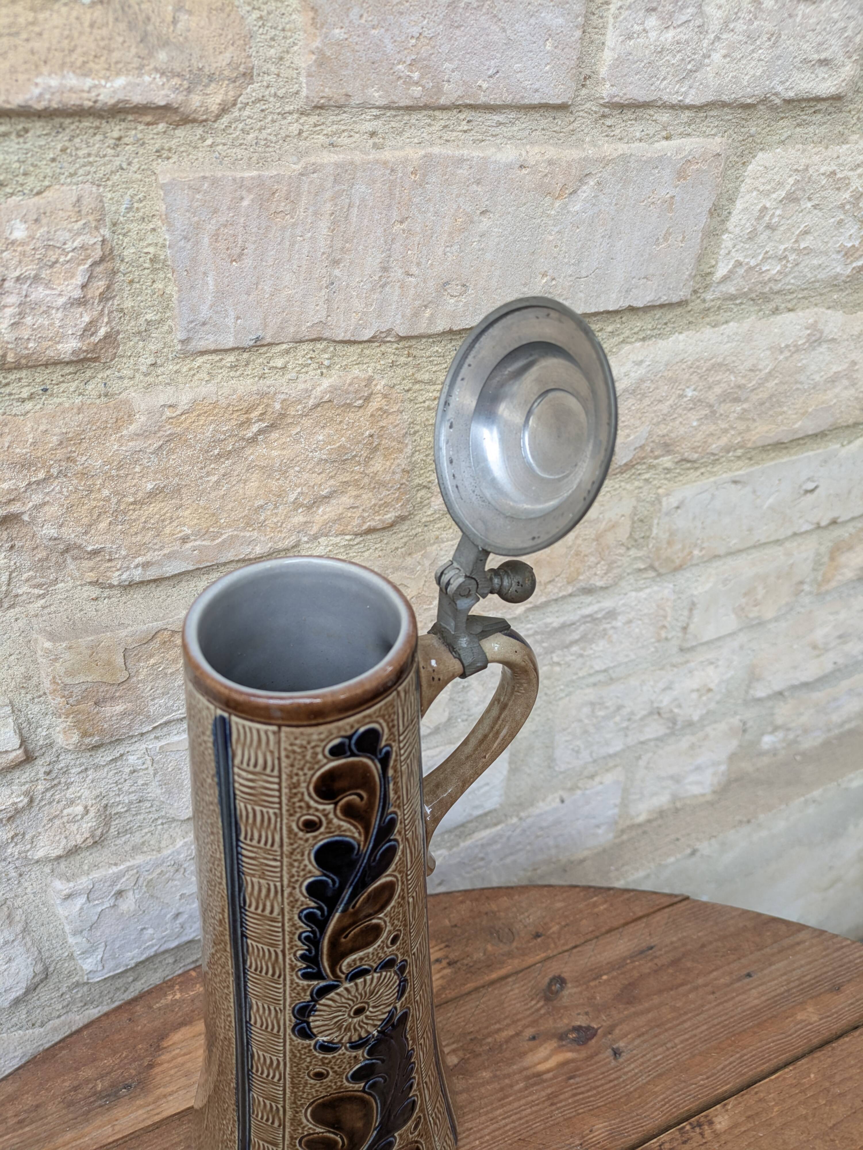 Marzi and Remy Germany decorative beer mug in glazed ceramic