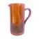 Brown and khaki green varnished earth pitcher