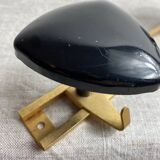 1960s wall-mounted coat rack with 3 hooks