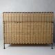 Rattan and metal chest