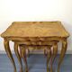 3 tables gigognes florentines or et vert