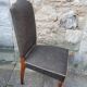 8 vintage chairs lined grey black