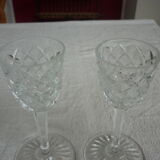 Set of 4 baccarat crystal foot glasses