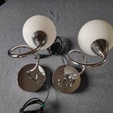 Pair of spiral lamps