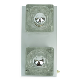 no. 2 of 2 mid century peill & putzler SCONCE with 2 glass cubes 60s/70s
