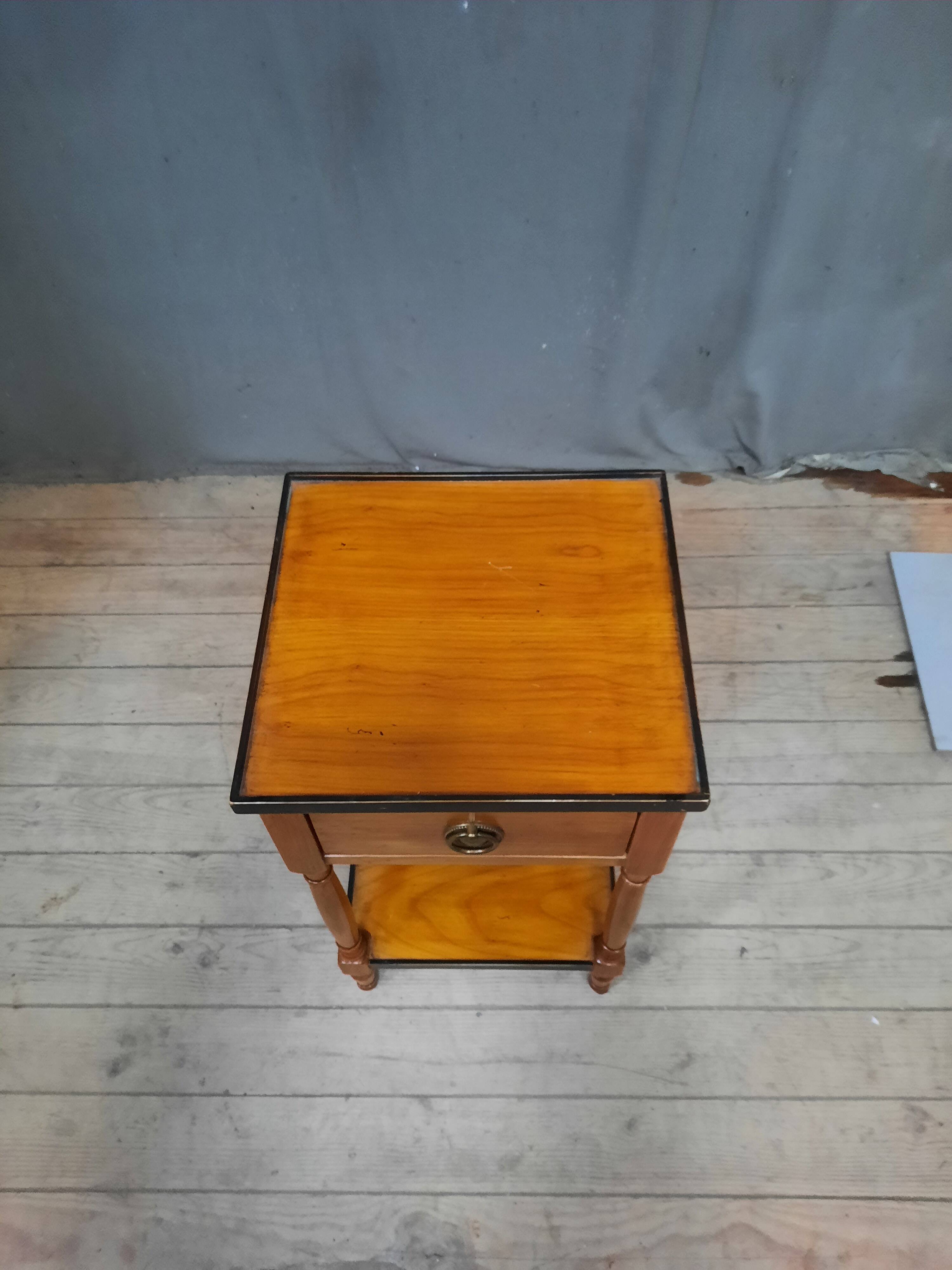 Cherry wood bedside table