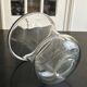 glass and metal vase from the 70s