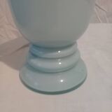 Paire de lampes opaline bleu et blanche
