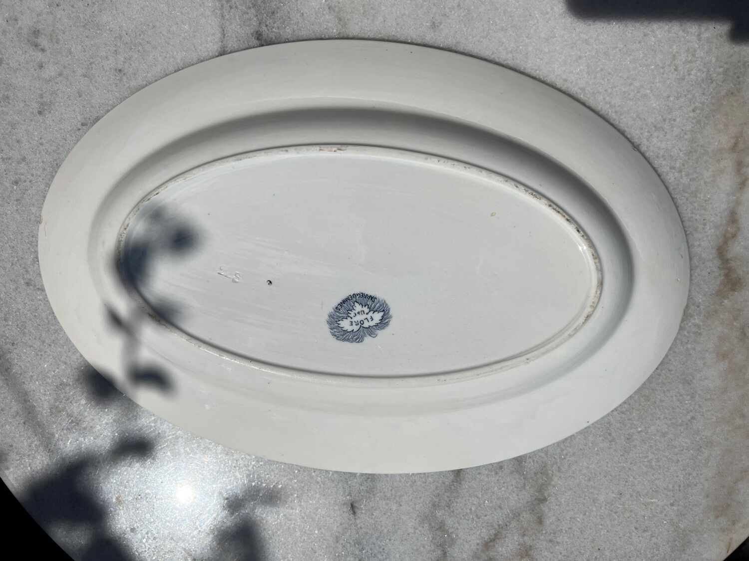 Presentation dish Sarreguemines (Flora)