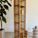 Natural rattan and cane bookshelf – 1970s