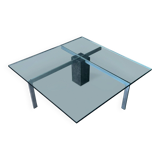 KW1 glass, metal and granite coffee table by Hank Kwint for Metaform 1980s