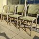 4 vintage bistrot de Paris rattan chairs